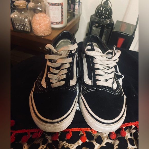 Vans Sk8-Lo Black & White Skate Shoes, size 6 - Picture 3 of 9